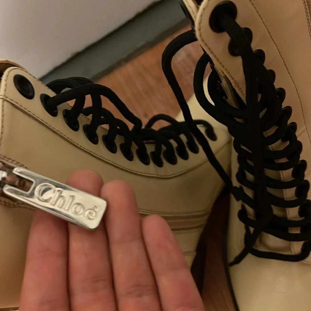 CHLOE RYLEE MEDIUM LEATHER ANKLE BOOTS - Picture 7 of 8